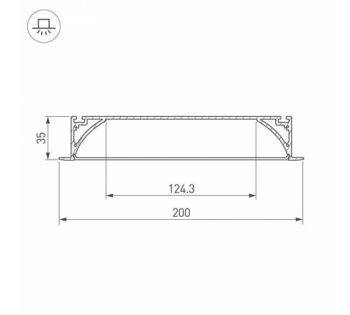 Короб встраиваемый Arlight ARH-POWER 027916