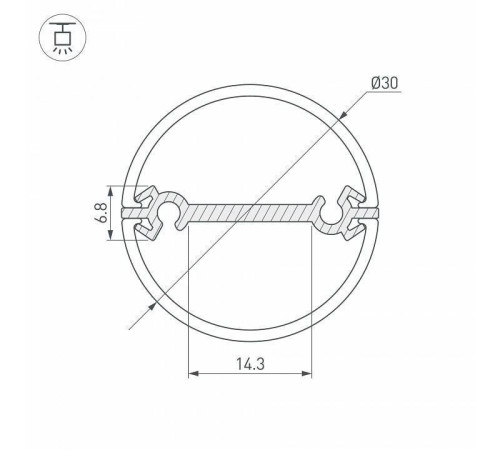 Профиль подвесной Arlight ROUND 029114