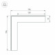 Соединитель угловой L-образный накладной Arlight S-LUX 030096