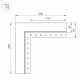 Соединитель угловой L-образный накладной Arlight S-LUX 030100
