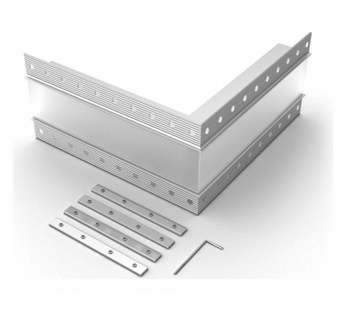 Соединитель угловой L-образный накладной Arlight S-LUX 030105