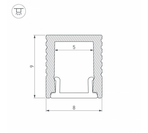 Профиль накладной Arlight SL-MINI 030514