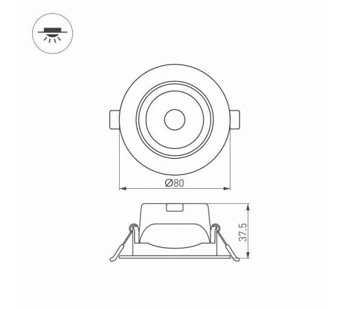 Встраиваемый светильник Arlight POLAR 032857