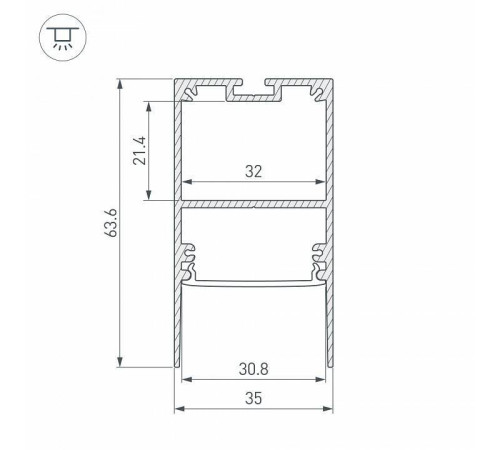 Профиль накладной Arlight SL-COMFORT 033277