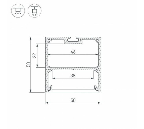 Профиль универсальный Arlight SL-LINE 036202