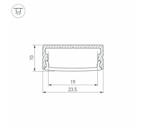 Короб накладной Arlight ARH-WIDE 036768