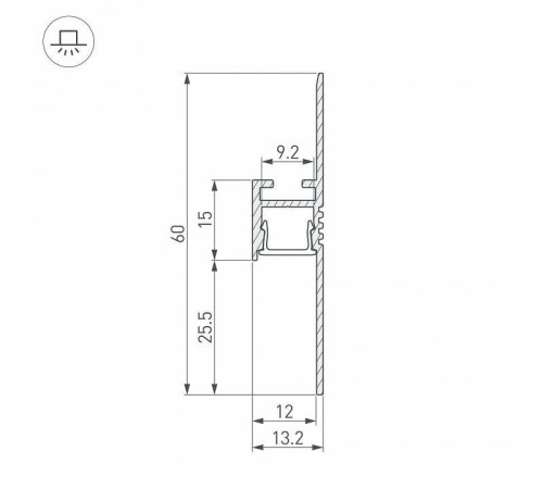 Профиль для плинтусов Arlight ARH-PLINTUS 038550
