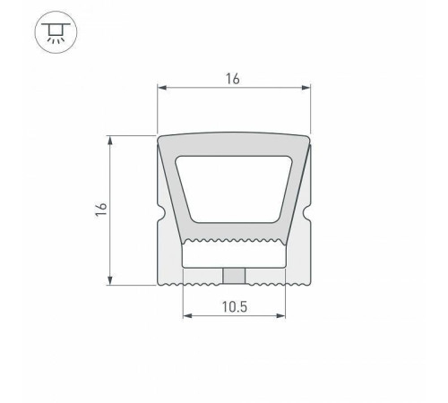 Короб накладной гибкий Arlight WPH 040832