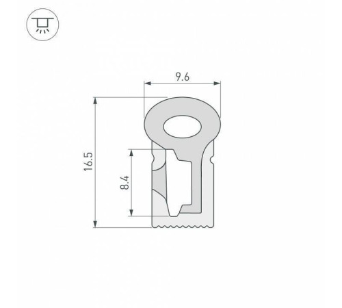 Короб накладной гибкий Arlight WPH 041088