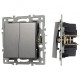 Выключатель двухклавишный без рамки Arlight SWT 043726
