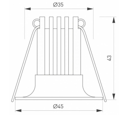 Встраиваемый светильник Arlight FOGGY 044621