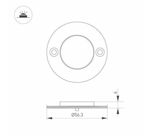 Накладной светильник Arlight ART-DECK 045346