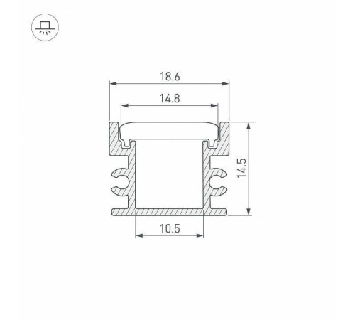 Профиль накладной Arlight FLOOR 045670