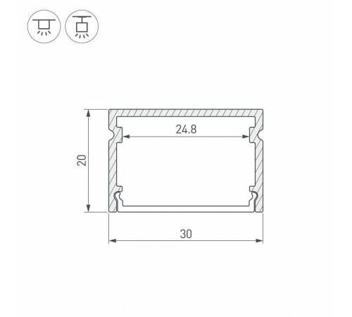 Профиль накладной Arlight SL-LINE 046962