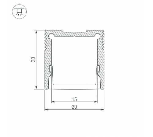 Профиль накладной Arlight SL-SLIM 047631