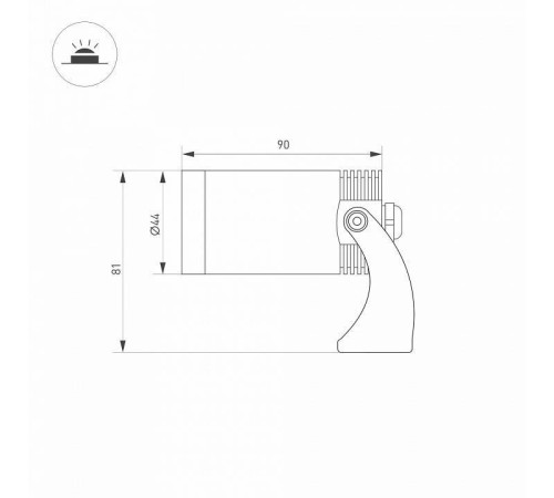 Светильник на штанге Arlight KT-WATER 047733