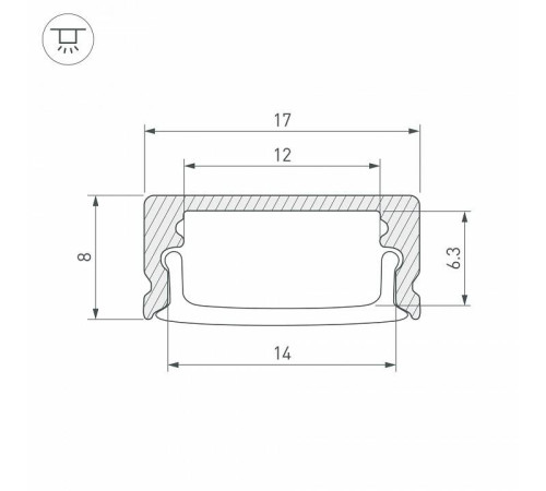 Профиль накладной Arlight SL-LINE 047947