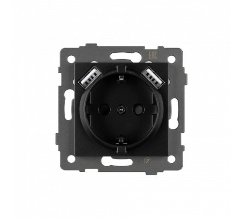 Розетка с заземлением и 2хUSB type A, без рамки Arlight SCT 049819