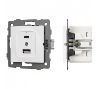 Механизм розетки 2хUSB type A и C Arlight SCT 049839