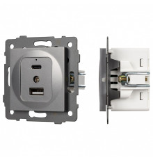 Механизм розетки 2хUSB type A и C Arlight SCT 049840