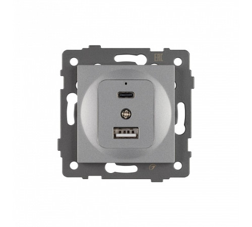 Механизм розетки 2хUSB type A и C Arlight SCT 049840