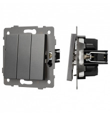 Выключатель трехклавишный без рамки Arlight SWT 049898