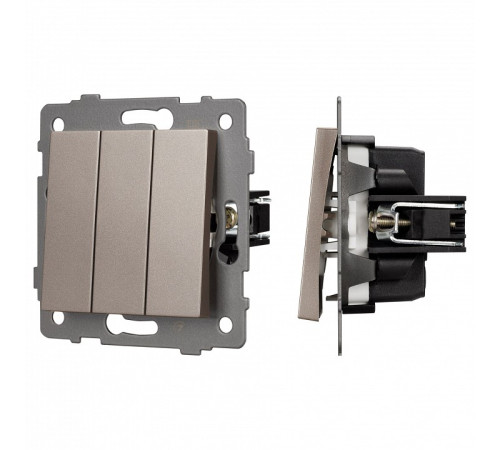 Выключатель трехклавишный без рамки Arlight SWT 049899