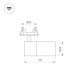 Встраиваемый светильник на штанге Arlight LGD-ARTEMIS-BUILT-FLAP-R55-12W 051797