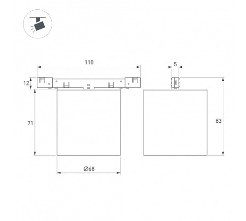 Накладной светильник Arlight MICROCOSM 051831