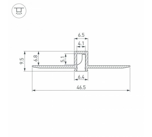 Профиль встраиваемый Arlight FANTOM 052377