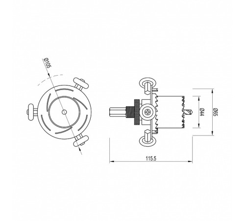Крепление для шнура Arlight DRILL 052997