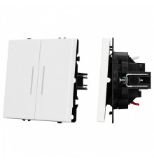 Выключатель двухклавишный без рамки Arlight SWT 054239