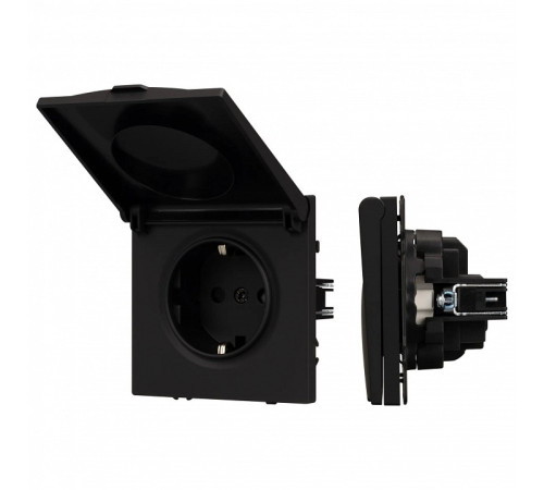 Розетка влагозащищенная с заземлением с крышкой, без рамки Arlight SCT 054281