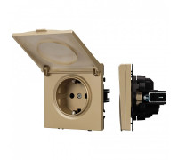 Розетка влагозащищенная с заземлением с крышкой, без рамки Arlight SCT 054282