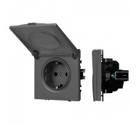 Розетка влагозащищенная с заземлением с крышкой, без рамки Arlight SCT 054283