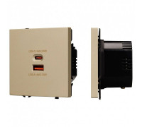 Розетка 2хUSB type A и C без рамки Arlight SCT 054318