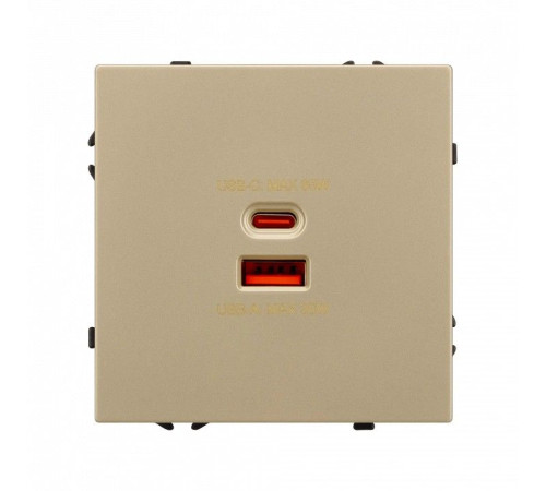Розетка 2хUSB type A и C без рамки Arlight SCT 054318