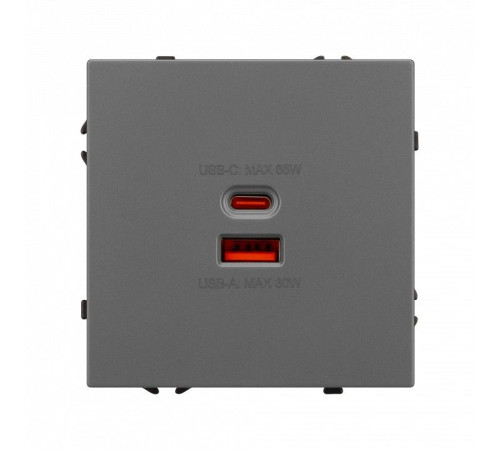 Розетка 2хUSB type A и C без рамки Arlight SCT 054319