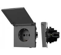 Розетка влагозащищенная с заземлением с крышкой, без рамки Arlight SCT-TENDO 054601
