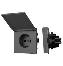 Розетка влагозащищенная с заземлением с крышкой, без рамки Arlight SCT-TENDO 054601