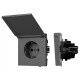 Розетка влагозащищенная с заземлением с крышкой, без рамки Arlight SCT-TENDO 054601