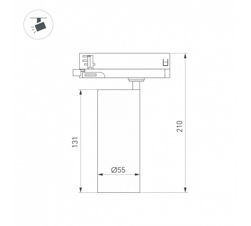 Светильник на штанге Arlight SILMA 060466