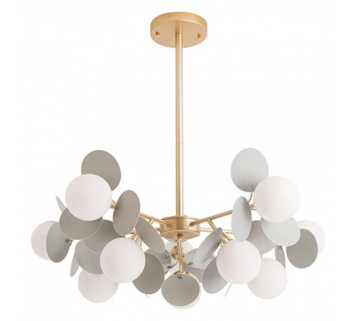 Люстра на штанге Arte Lamp Peacock 10 ламп A1369SP-10GY