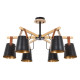 Люстра на штанге Arte Lamp Thomas 6 ламп черная A7032PL-6BK