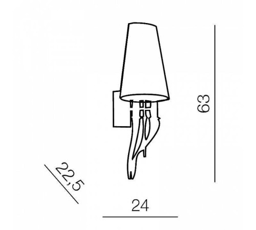 Бра Azzardo Diablo AZ0087