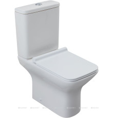 Чаша для унитаза напольного Aquanet Cube 2-C Rimless с сиденьем Soft Close Slim 00240208