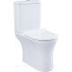 Чаша напольного унитаза Aquanet Roll 2-C Rimless с сиденьем Soft Close Slimseat Roll 2-C