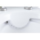 Чаша напольного унитаза Aquanet Roll 2-C Rimless с сиденьем Soft Close Slimseat Roll 2-C