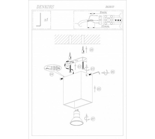 Накладной светильник Denkirs DK2005 DK2027-WH