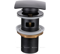 Донный клапан Allen Brau INFINITY Square 1 1/4 с переливом черный матовый 5.21026-31